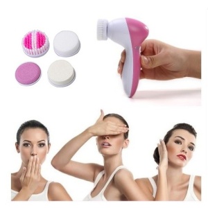 Beauty masažer za dubinsko čišćenje i piling lica sa 5 nastavaka - Img 5