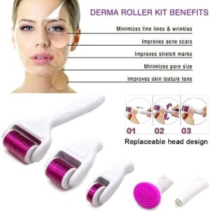 Dermaroler set 6u1 za lice i telo - Img 3