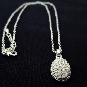 Pave Diamond Teardrop ogrlica sa cirkonima - Img 4
