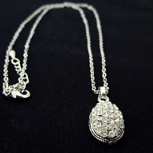 Pave Diamond Teardrop ogrlica sa cirkonima - Img 4