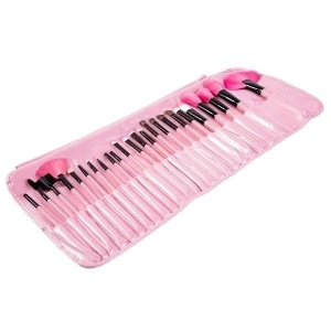 Profesionalni set od 24 četkica za šminkanje - Pink & Black Edition - Img 4