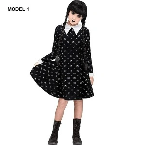 Kostim haljina Wednesday Addams u više dezena - Img 2