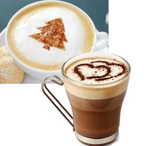 Set od 4 LoVe šablona za dekorisanje kafe i kolača - Img 2