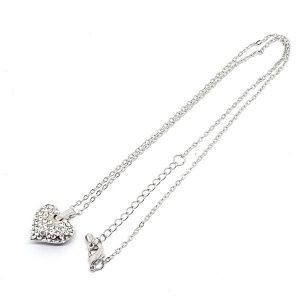 Crystal Heart ogrlica srce sa cirkonima - Img 3
