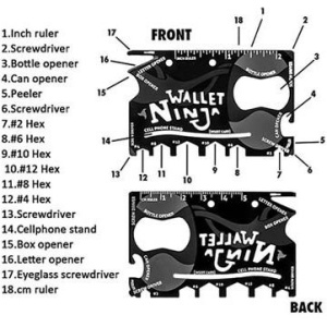 Ninja Wallet 18 u 1 multifunkcionalna alat kartica za sve - Img 4