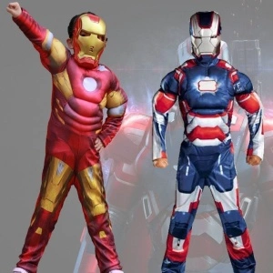 Iron Man i Iron Patriot kostimi sa mišićima i maskom - Img 4