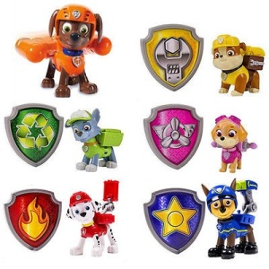 Paw Patrol akcione figure sa transform rančevima i značkom - Img 2