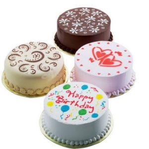 Komplet od 4 velika šablona za dekorisanje torti