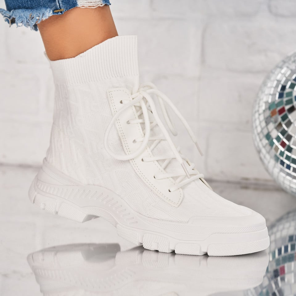 Női sneakers (utcai sportcipő) Textil Fehér Mallory X8621