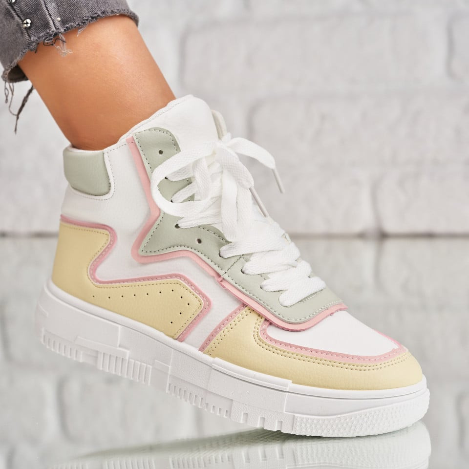 Sneakers (utcai sportcipő) Ökológiai bőr Sárga Onisoya A1840