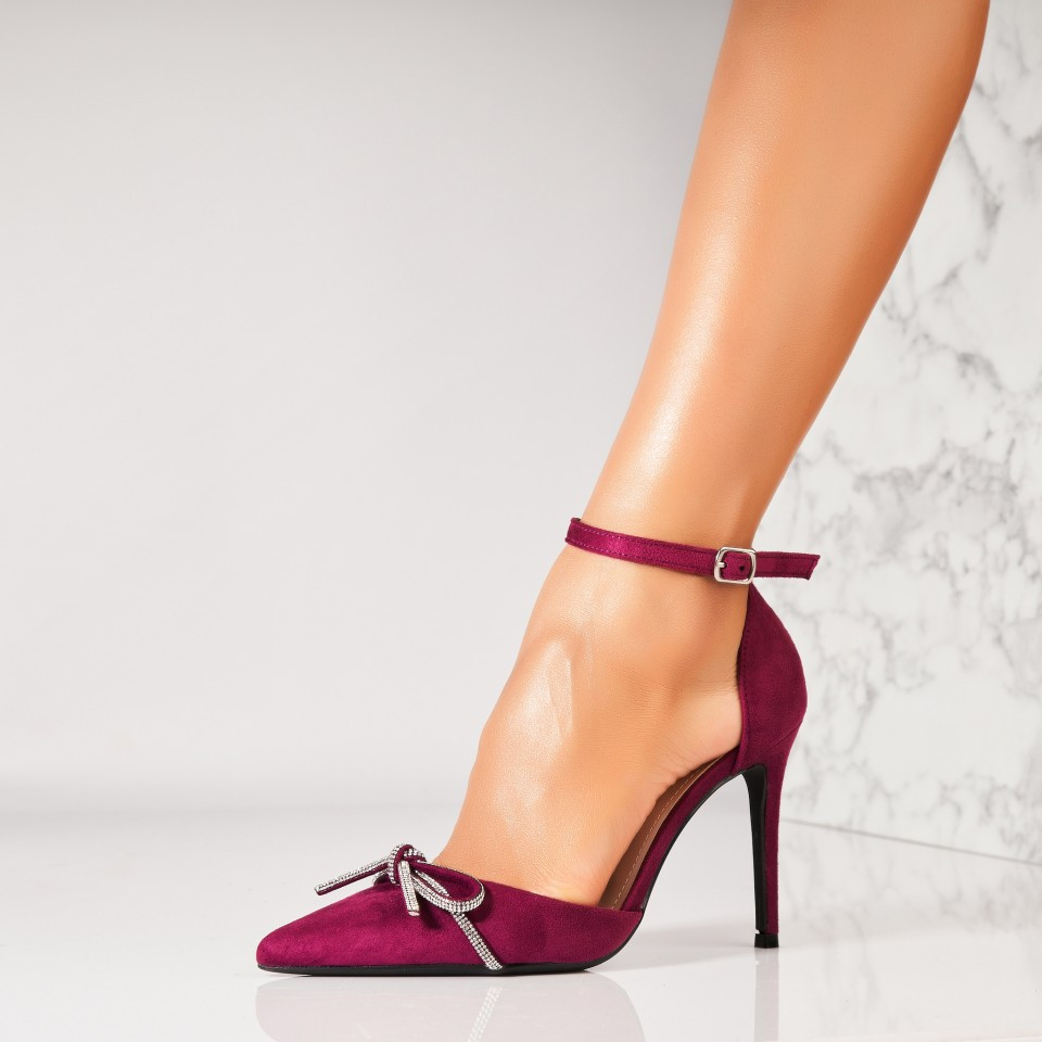 Stiletto cipők Fordított műbőr Lila Dharya2