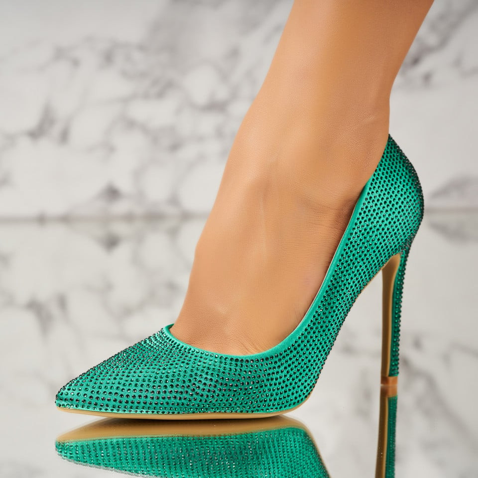 Stiletto cipők Textil Zöld Kaisa A3688