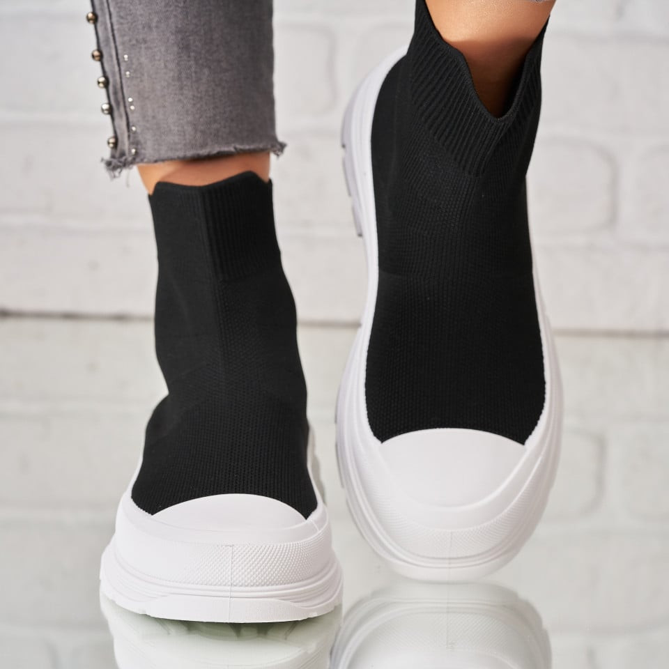 Női sneakers (utcai sportcipő) Textil Fekete Elsha A1854