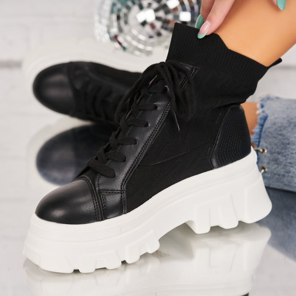 Női sneakers (utcai sportcipő) Textil Fekete Savanna X8948