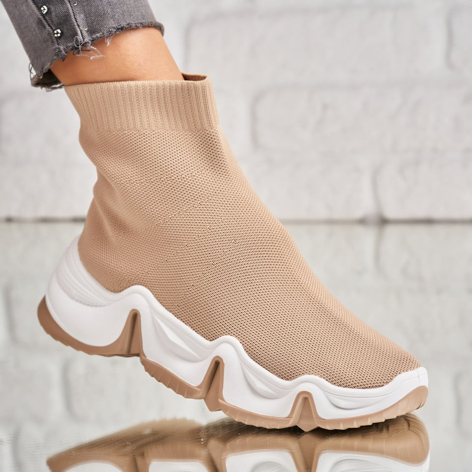 Női sneakers (utcai sportcipő) Textil Khaki Kezia A1871