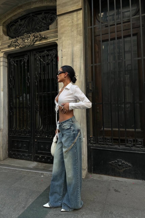 Női oversize farmer Kék Taylor - Img 3