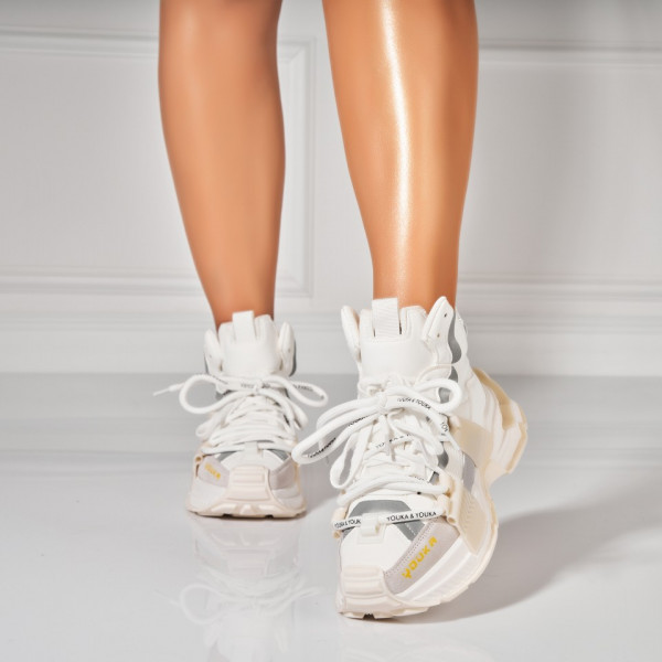 Sneakers (utcai sportcipő) Ökológiai bőr Fehér Orry - Img 3