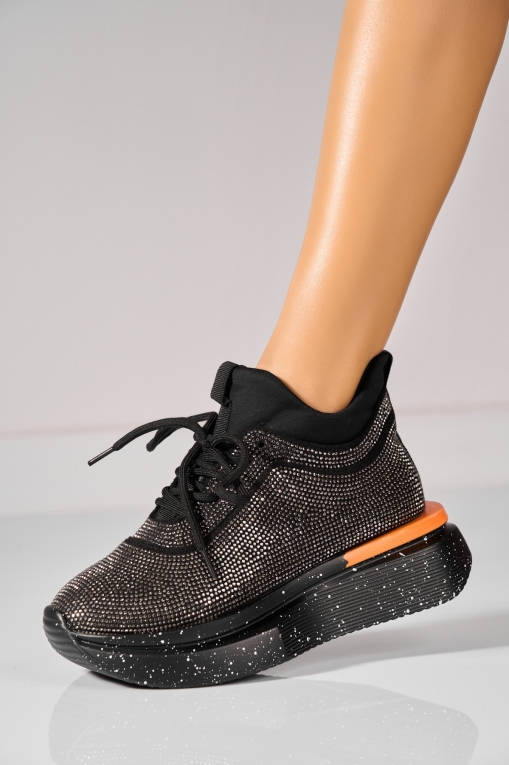 Sneakers (utcai sportcipő) Fordított műbőr Bronz Kamyri - Img 2