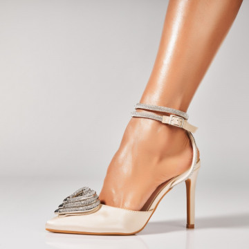 Stiletto cipők Satin Bézs Azma