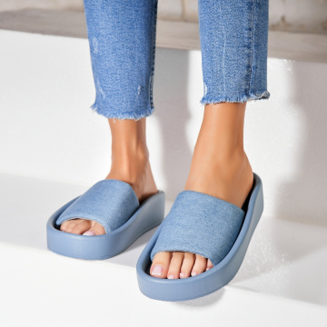 Női papucsok Textil Kék Keyana