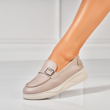 Félcipők Ökológiai bőr Khaki Phoebe