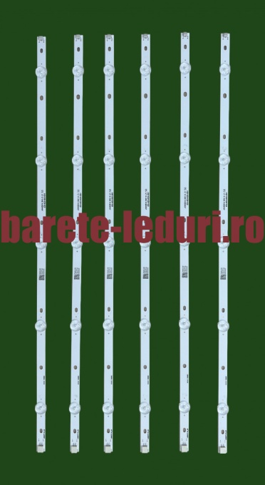 Set barete leduri Philips 55" - 6 barete x 10 leduri LB55073 V0_01 + LB55073 V0_02 - LB55073 V1_03