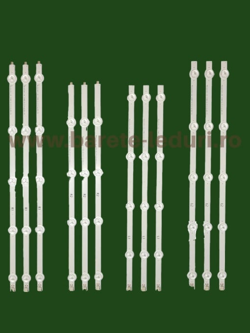 Set barete leduri LG 47" - set de 12 barete cu 4 si 5 leduri - 3R1+3L1+3R2+3L2 - ROW2.1Rev0.7, 6916L-1174A 6916L-1175A 6916L-1176A 6916L-1177A