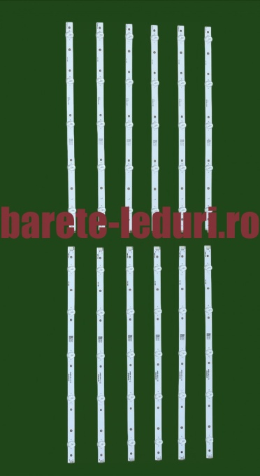 Set barete leduri Philips 55" - 7 barete x 14 leduri pentru seria 55 PUS (LB55072 GJ-2K16-550-D714-V4-R L)