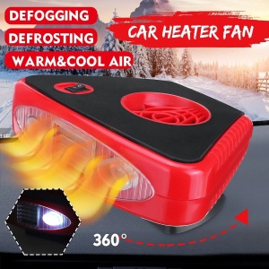 Aeroterma Auto 3in1, pentru ventilatie, incalzire sau dezaburire geam auto, 12V, 150W, cu lanterna - Img 6