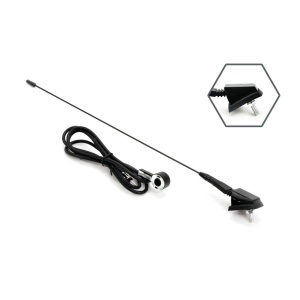 Antena radio auto universala 41cm cu adaptor 5mm ANT01 - Img 2