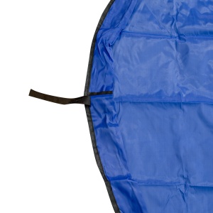 Covoras de joaca & Sac pentru jucarii, 2in1, culoare Albastra, diametru 150cm - Img 5