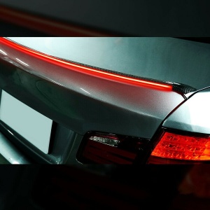 Eleron auto cu lampa stop frana suplimentara pentru autoturisme, 12V, 120cm, Carbon - Img 5