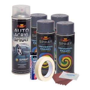 Kit complet reparatie si vopsire jante culoare Gri Inchis, V4 - Img 1