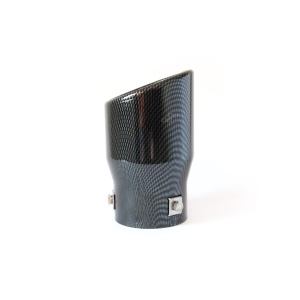 Ornament toba esapament din otel inoxidabil MT 007C cu finisaj carbon - Img 3