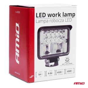 Proiector LED pentru Off-Road, ATV, SSV, putere 54W, culoare 6500K, tensiune 9-36V, dimensiuni 80 x 110 x 60 mm - Img 4