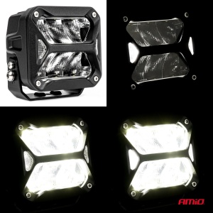 Proiector LED "PRO SERIES" cu doua functii pentru Off-Road, ATV, SSV, putere 58W, 7200lm, culoare 6000K, tensiune 10-30V, dimensiuni 107 x 102 x 86 mm - Img 7