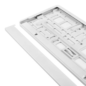 Suport numar inmatriculare din plastic, calitate Premium, culoare ALBA - Img 4