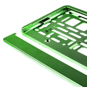 Suport numar inmatriculare din plastic, calitate Premium, culoare VERDE - Img 4