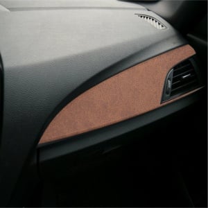 Folie Auto Colantare Trimuri, Model Piele Maro, 100 x 45cm - Img 1