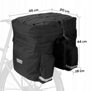 Geanta Dubla de transport pentru biciclete, impermeabila, capacitate 60l, dimensiuni: 44 x 44 x 20 cm - Img 3