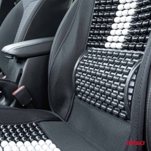 Husa scaun auto cu bile de masaj, suport lombar si tetiera, dimensiuni 131 x 46 cm, culoare Neagra - Img 3