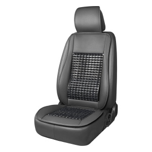 Husa scaun auto cu bile de masaj, suport lombar si tetiera, dimensiuni 147 x 68 cm, culoare Neagra - Img 1