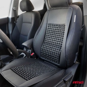 Husa scaun auto cu bile de masaj, suport lombar si tetiera, dimensiuni 147 x 68 cm, culoare Neagra - Img 2