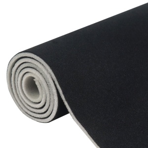 Material pentru reconditionare plafon auto, material textil cu spate buretat, culoare Neagra, dimensiune 2m x 1,50m - Img 3
