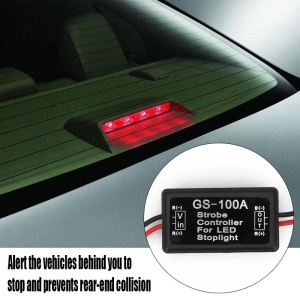 Modul Strobo Flash pentru lampa Stop Frana, alimentare 12V - 24V, auto, moto, camion - Img 1