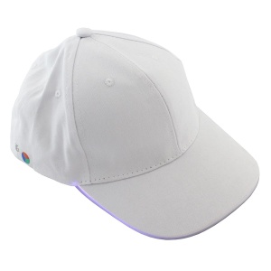Sapca de tip baseball, cu cozoroc iluminat RGB, culoare Alba, marime universala, reglabila - Img 2