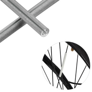 Set 12 ornamente din material reflectorizant pentru spite bicicleta, culoare verde - Img 3