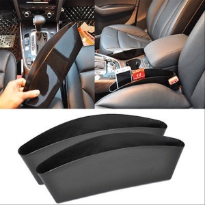 Set 2 organizatoare auto de tip "buzunar", montaj intre scaun si consola centrala, dimensiune 35 x 11 cm - Img 1