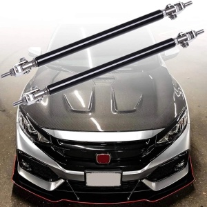Set 2 Tije din Aluminiu reglabile pentru Consolidare Spoiler, lungime 20cm, IMITATIE CARBON - Img 2