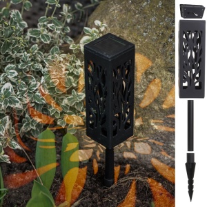 Set 4 lampi solare de gradina cu picior tip "Lampion" cu LED - Img 3